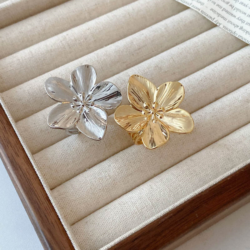 Flower Open Personalized Fashionable Niche Exaggerated Rings