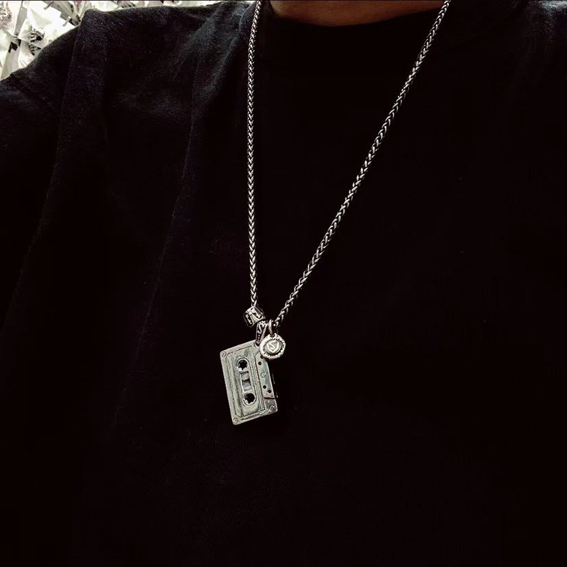 Men's Street Tape Fashion Creative Retro Personalized Hip Hop Necklaces