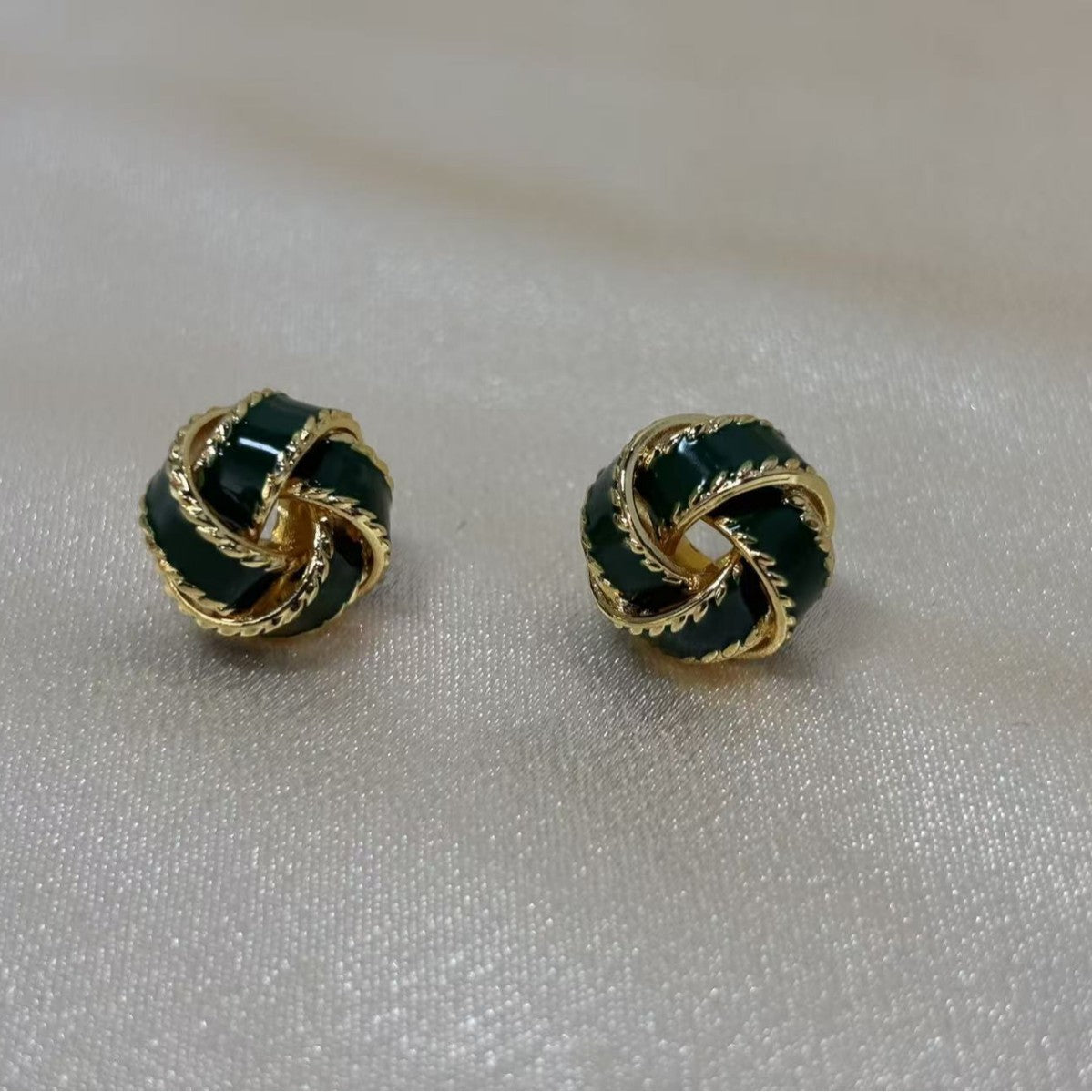 Women's Retro Elegant Drip Glazed Twist For Design High-grade Gentle Rings