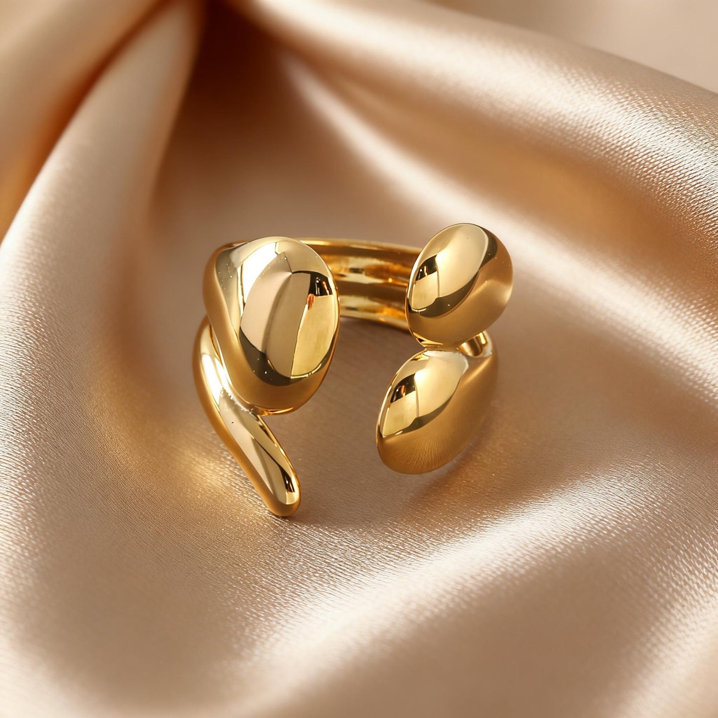 Steel Open-end Niche High-grade Fashion Trend Affordable Luxury Style Ring