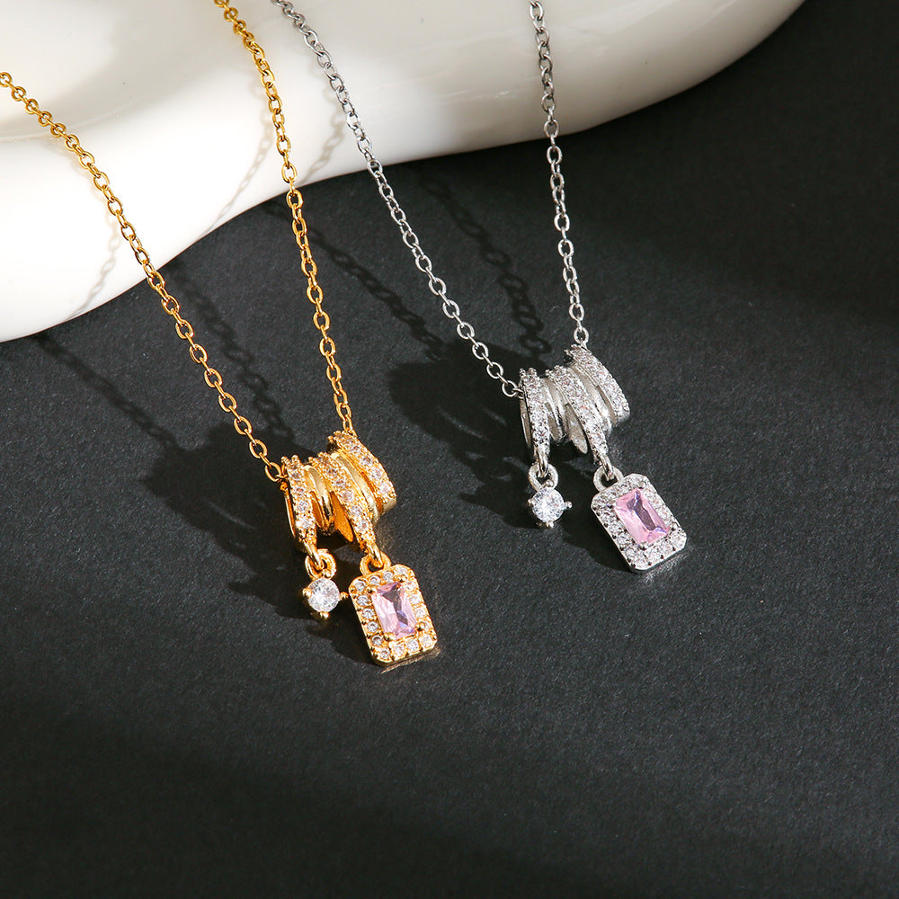 Female Sweet Cool Niche Design Advanced Micro Necklaces
