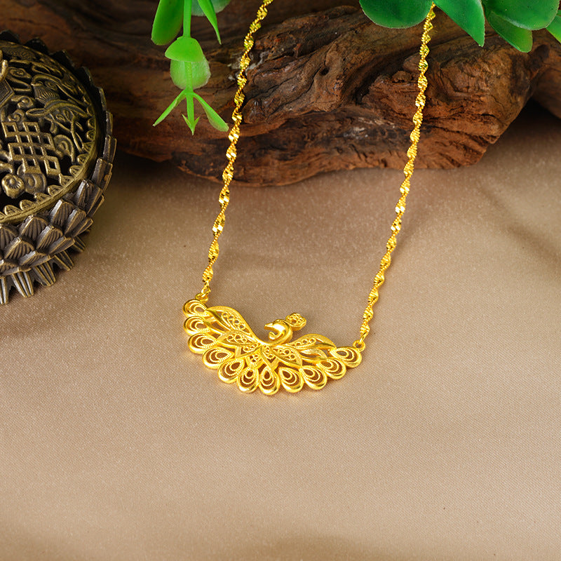 Women's Phoenix Peacock Hollow Elegance Retro Necklace