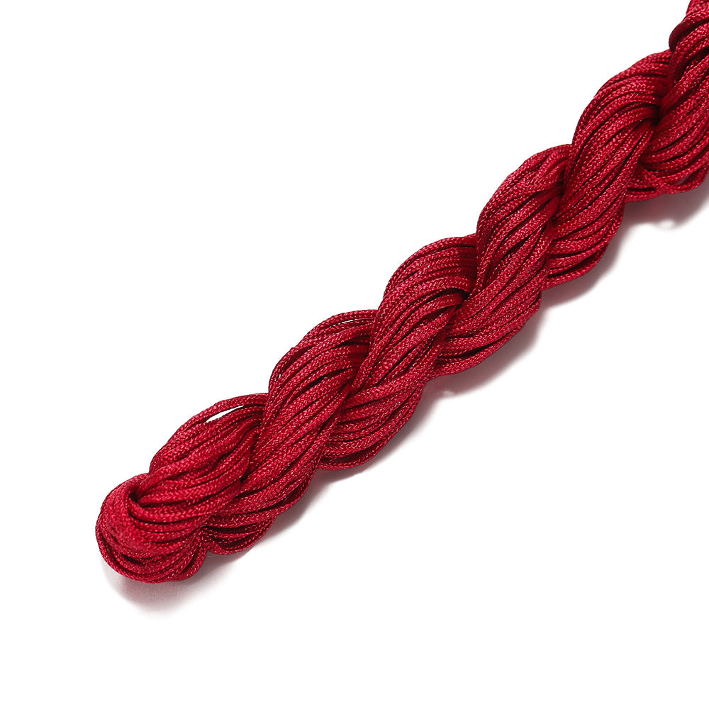 Handmade Braided Jade Strand Red Rope Thread Chinese Knot Hanging Ornaments