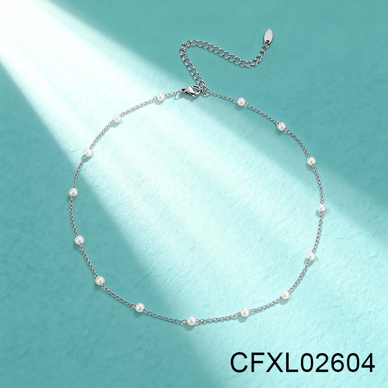 Women's Light Luxury High-grade Titanium Steel Simple Geometric Necklace