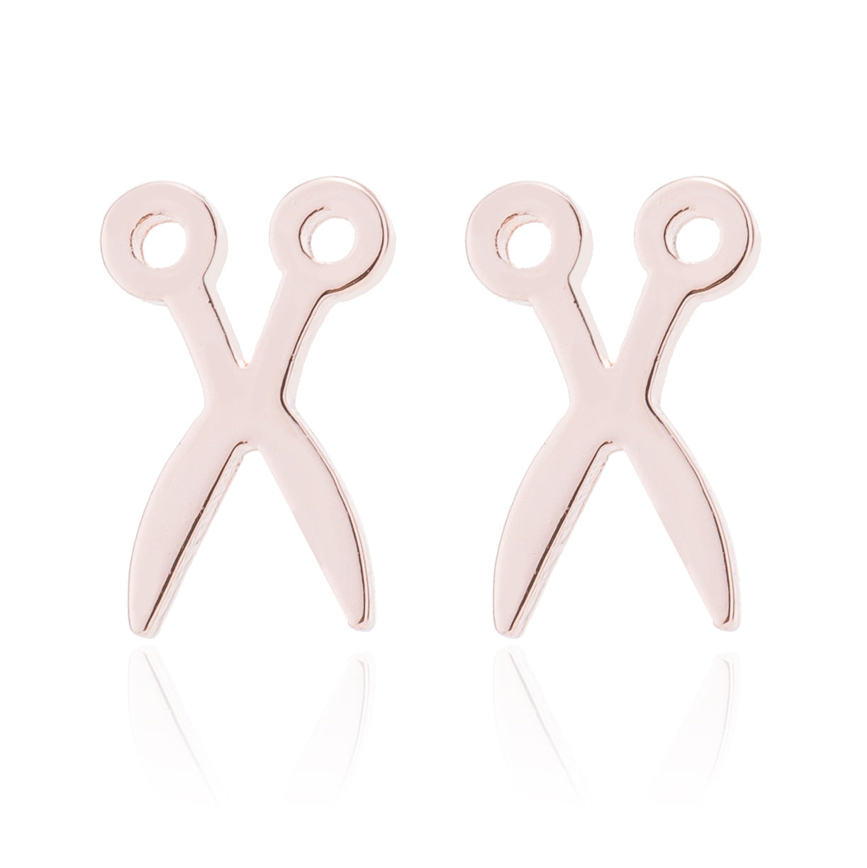 Women's Stainless Steel Geometric Gesture Love Heart Stud Earrings