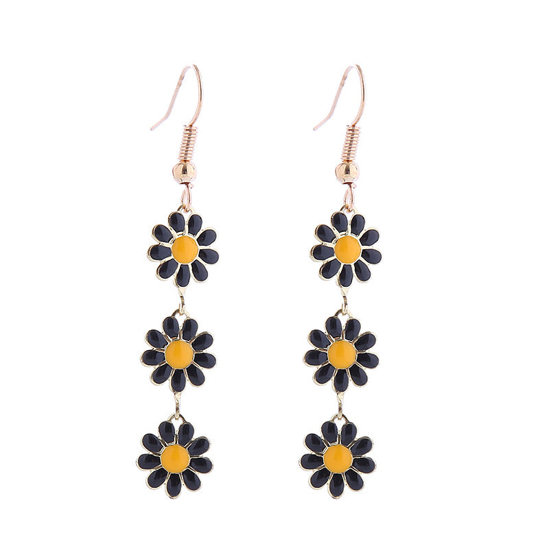 Fashion Little Daisy Clavicle Female Sweet Boho Earrings