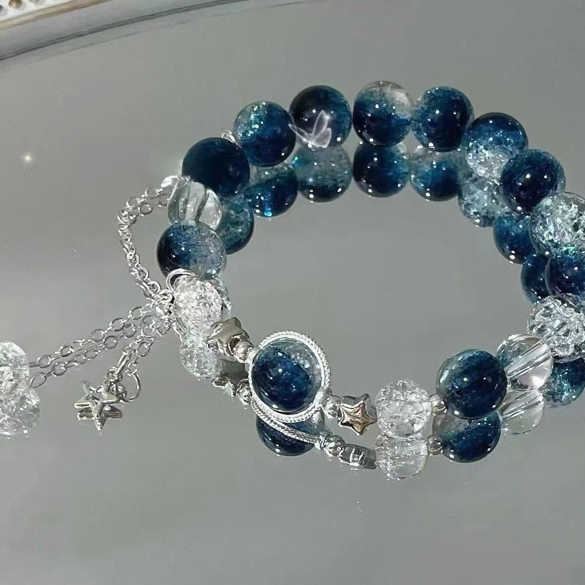 Galaxy Suspension Super Fairy Design White Bracelet