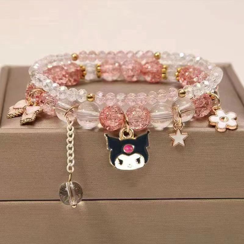 Women's Pearl Korean Super Cute Cartoon Beaded Bracelets