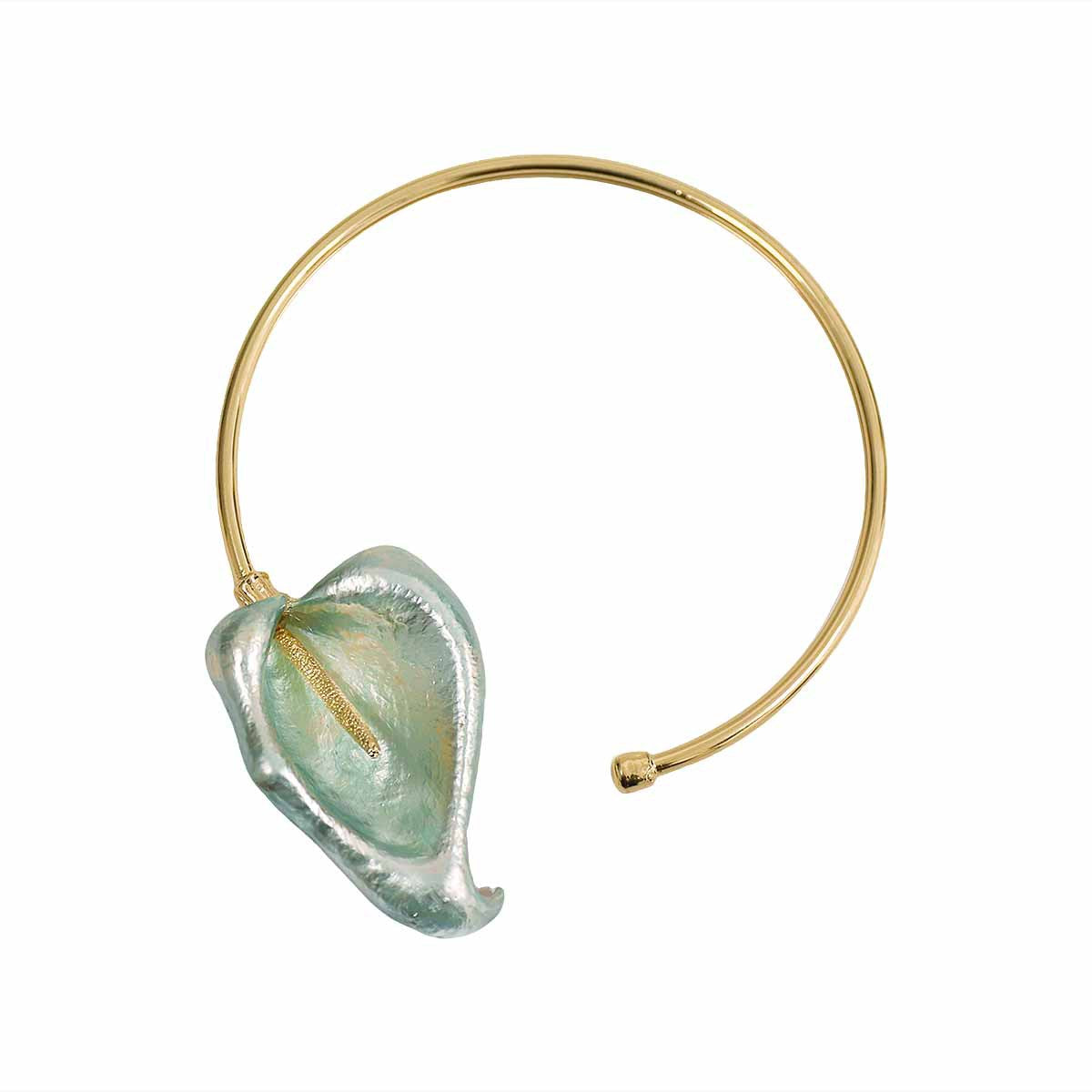 Women's Poplar Leaves Three-dimensional Metal Style Mild Luxury Retro Niche High-grade Necklaces