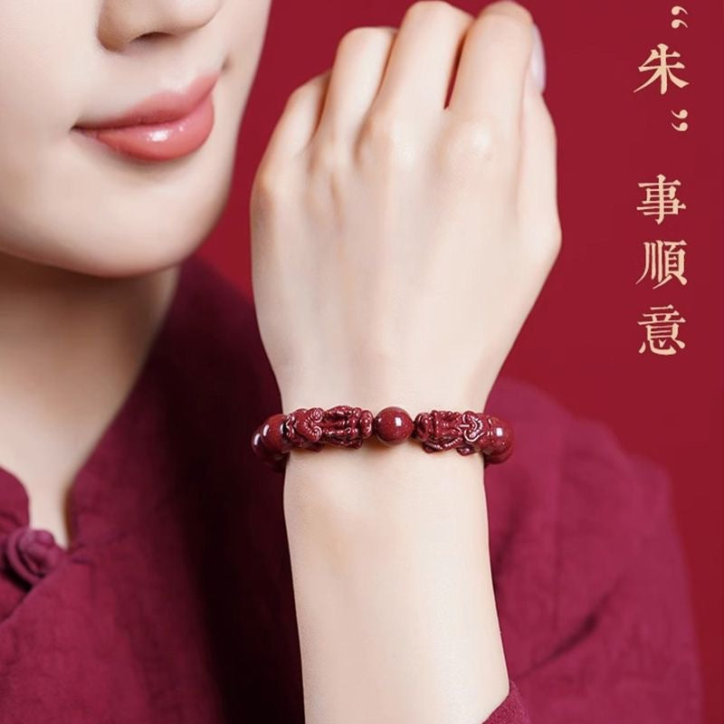 Women's & Men's Double Purple Gold Sand Original Life Ball Female Beaded Live Bracelet