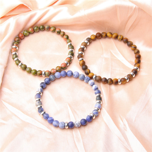 Natural Stone Beads Simple Elegant Business Style Bracelets