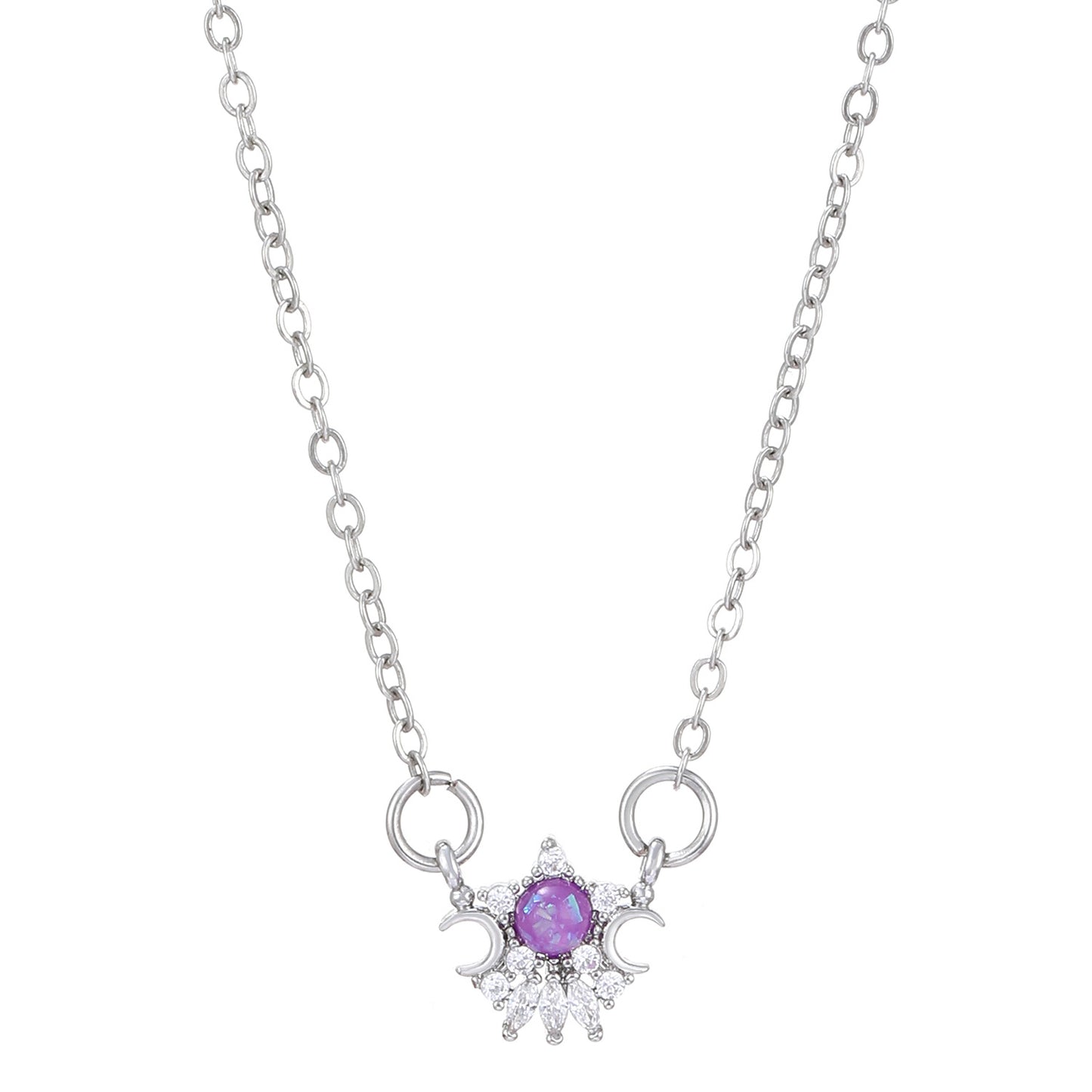 Elegant Charming Diamond Sun Moon Female Rings