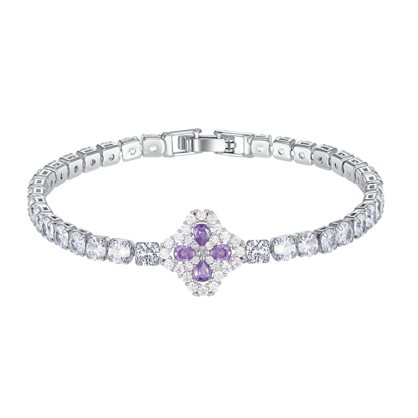 Zircon Clover Female Sweet High Sense Bracelet