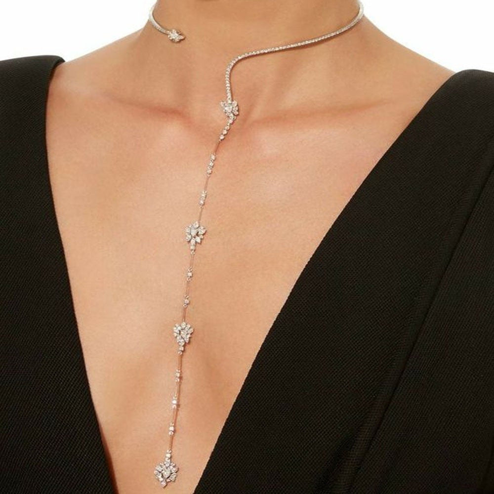 Women's Diamond Open High-grade Party Fashion Alloy Collar