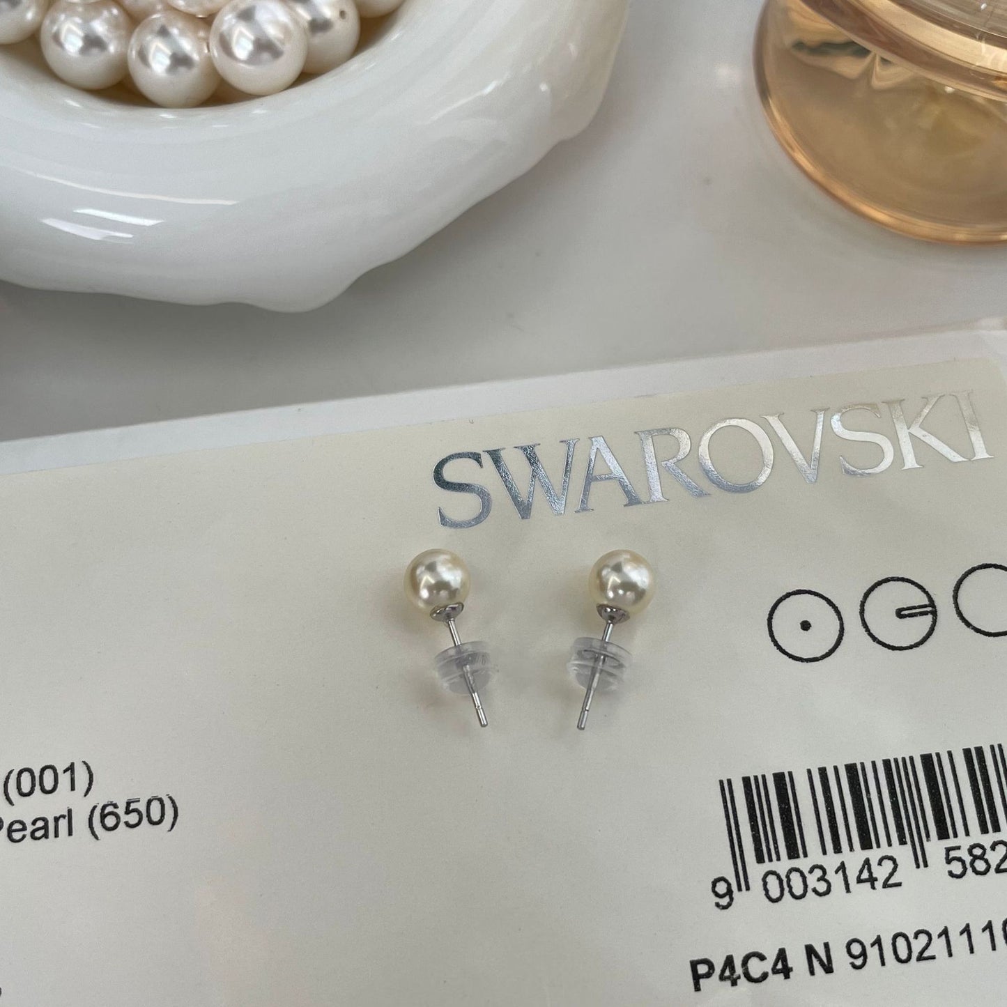 Sterling Sier Pearl Ear Oversized Perfect Earrings