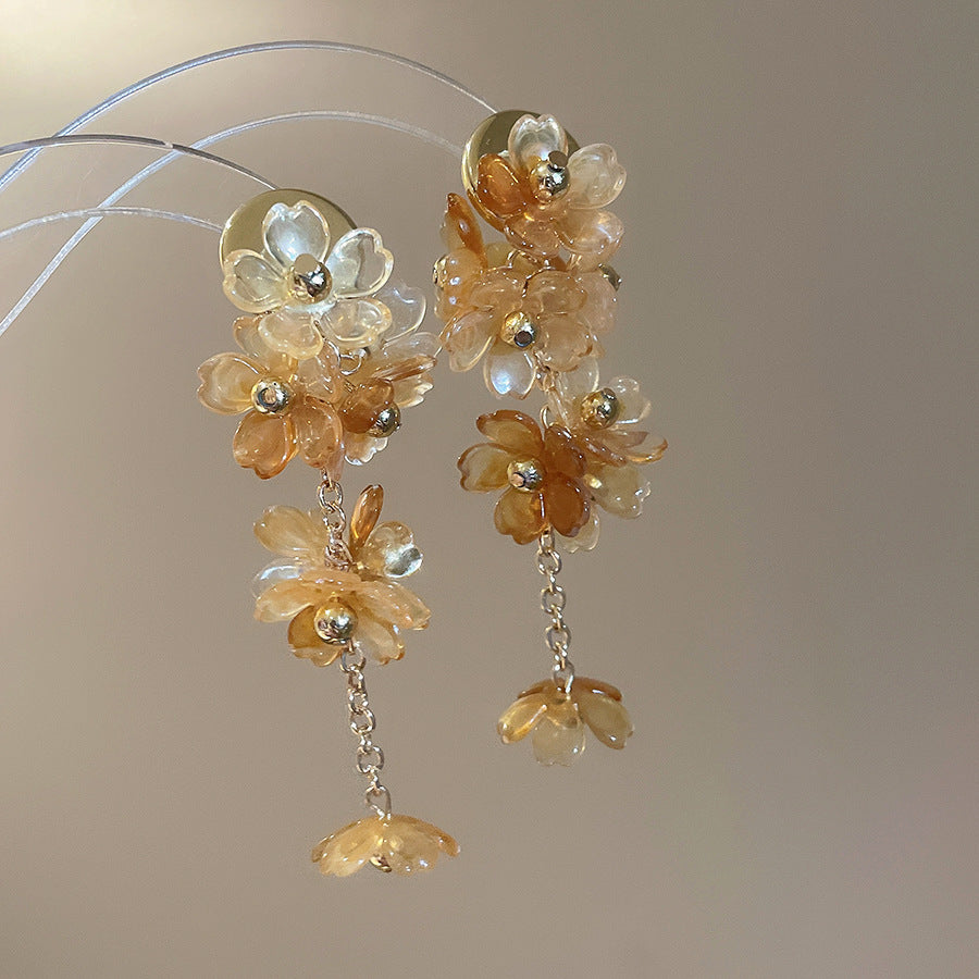 Shadow Flower Beaded Female Summer Dopamine Sweet Jewelry Set