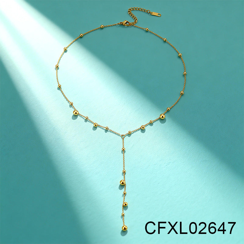 Women's Light Luxury High-grade Titanium Steel Simple Geometric Necklace