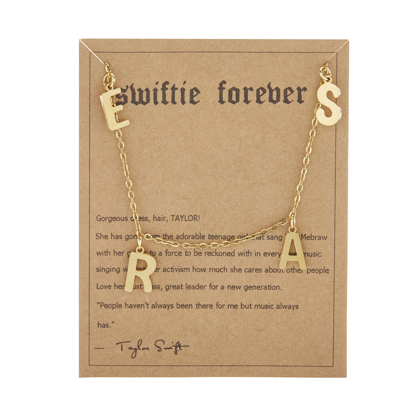 Women's Steel Paper Card Gold Clavicle Chain Necklaces