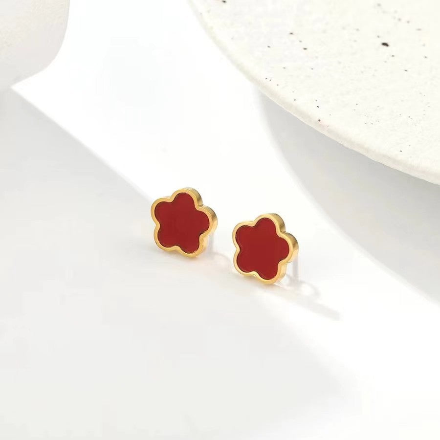 Fritillary Parthenocissus Grass Flower Collarbone Ear Color Retaining Rings