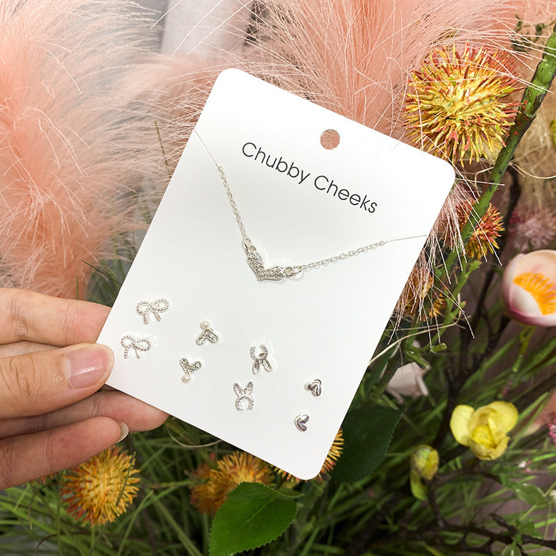 Sweet Week Korean Style Exquisite Tassel Pearl Sier Necklace