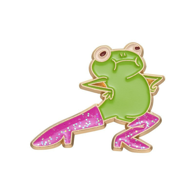 Cartoon Frog Series Brooch Cute Personality Little Brooches