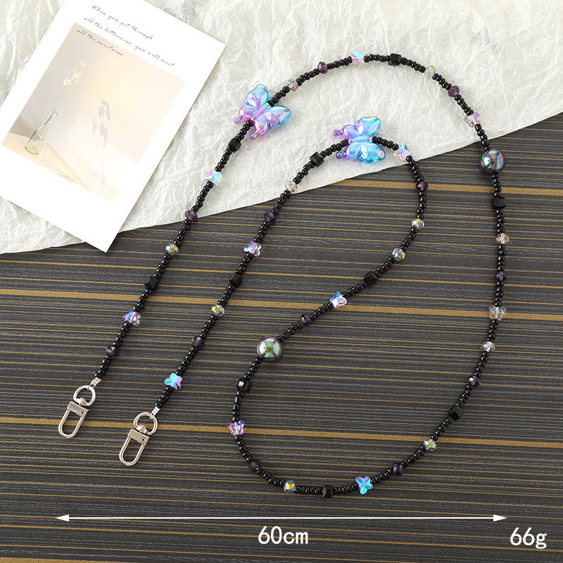 Phone Case Lanyard Handmade Beaded Bag Hanging Ornaments