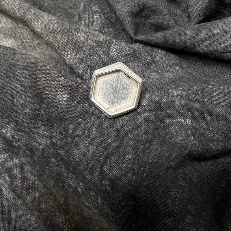 Distressed Ethnic Style Handmade Old Sier Miao Ring