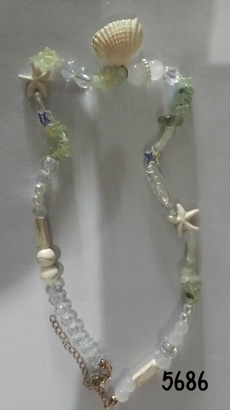 Ocean Style Cartoon Shell Female Bohemian Creative Weaving Turtle Jewelry Set