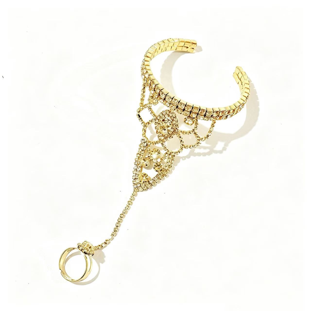 Women's Popular Nightclub Wrist Rhinestone Tassel Female Bracelets