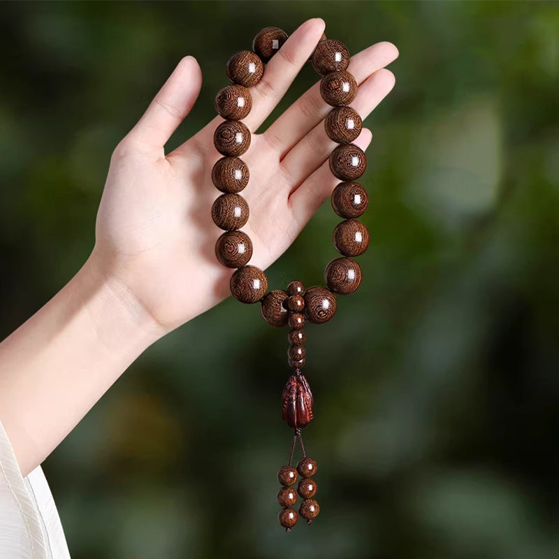 Men's Natural Sandalwood Large Size Car Gear Controller Decoration Crafts Prayer Bracelet