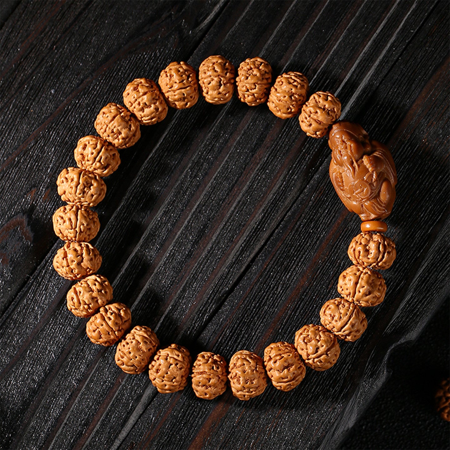 Women's & Men's Tibetan Primary Color Seeds Double Dragon Texture Crafts Hand Toy Bracelet