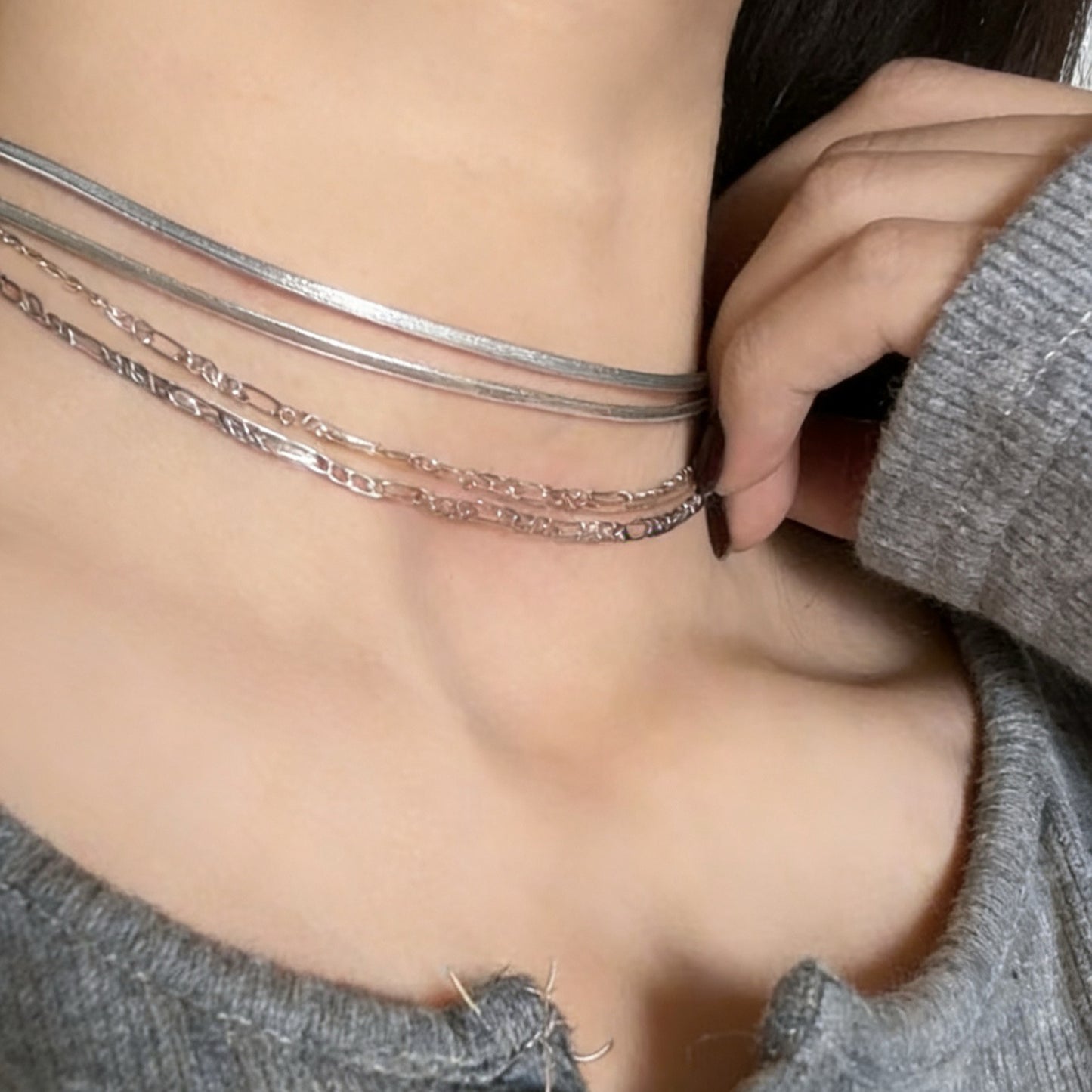Design Style Kendall Chain Stackable Wear Necklace