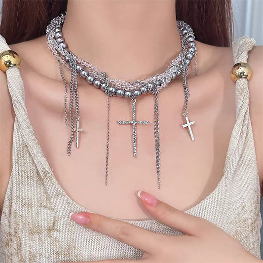 Women's Long Clavicle Chain High-grade Cold Wind Necklaces