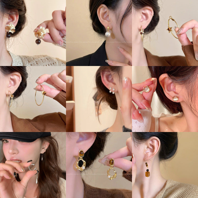 Women's Simple Modern Tassel Elegant Sweet Style Ear Clip Rings