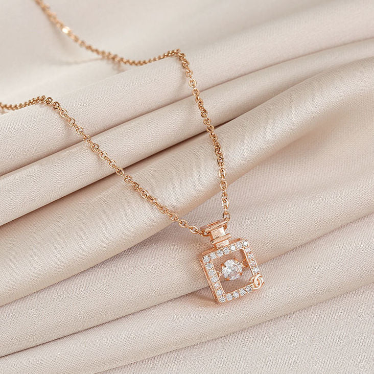 Style Perfume Bottle Clavicle Chain Female Necklaces