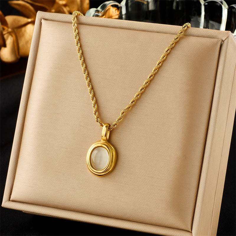 Women's Sun Cross Stainless Steel Fashion Personality Design Necklace