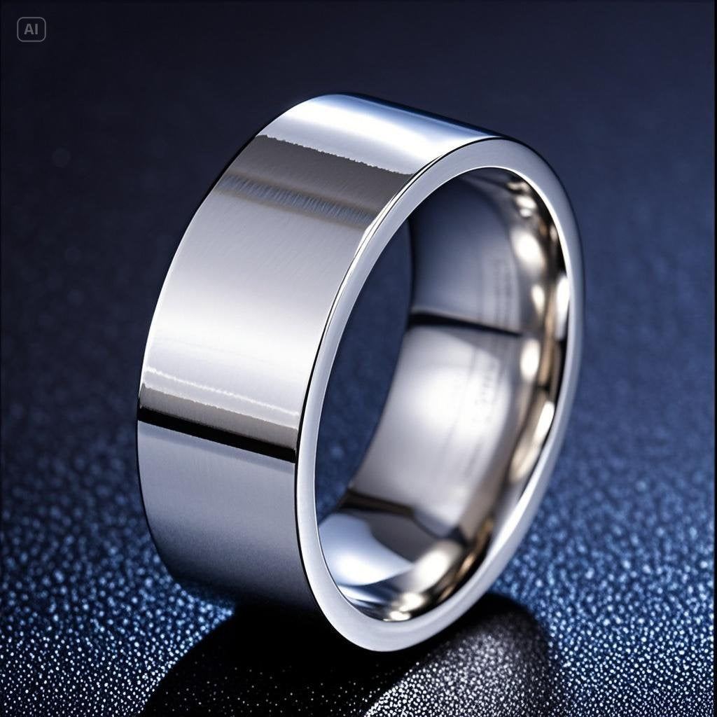 Men's Steel Personalized Trendy Cold Niche Glossy Rings