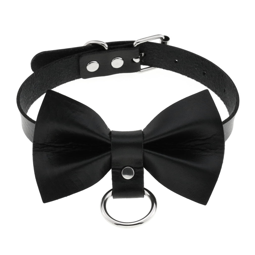 Punk Black Bowknot Neckband Graceful Fashionable Collar