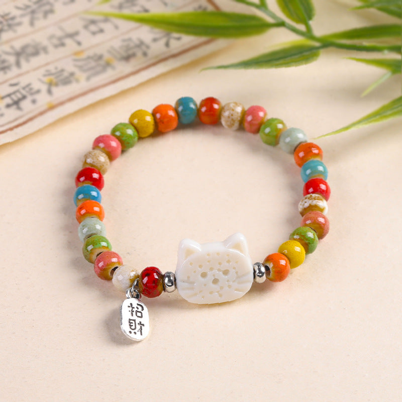 Ceramic Valentine's Day Classmates Friends Couple Handmade Bracelet