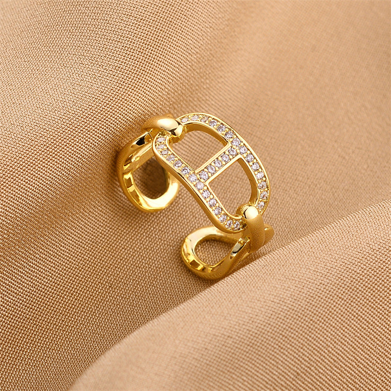 Women's Style Personalized Advanced Light Luxury Pearl Rings