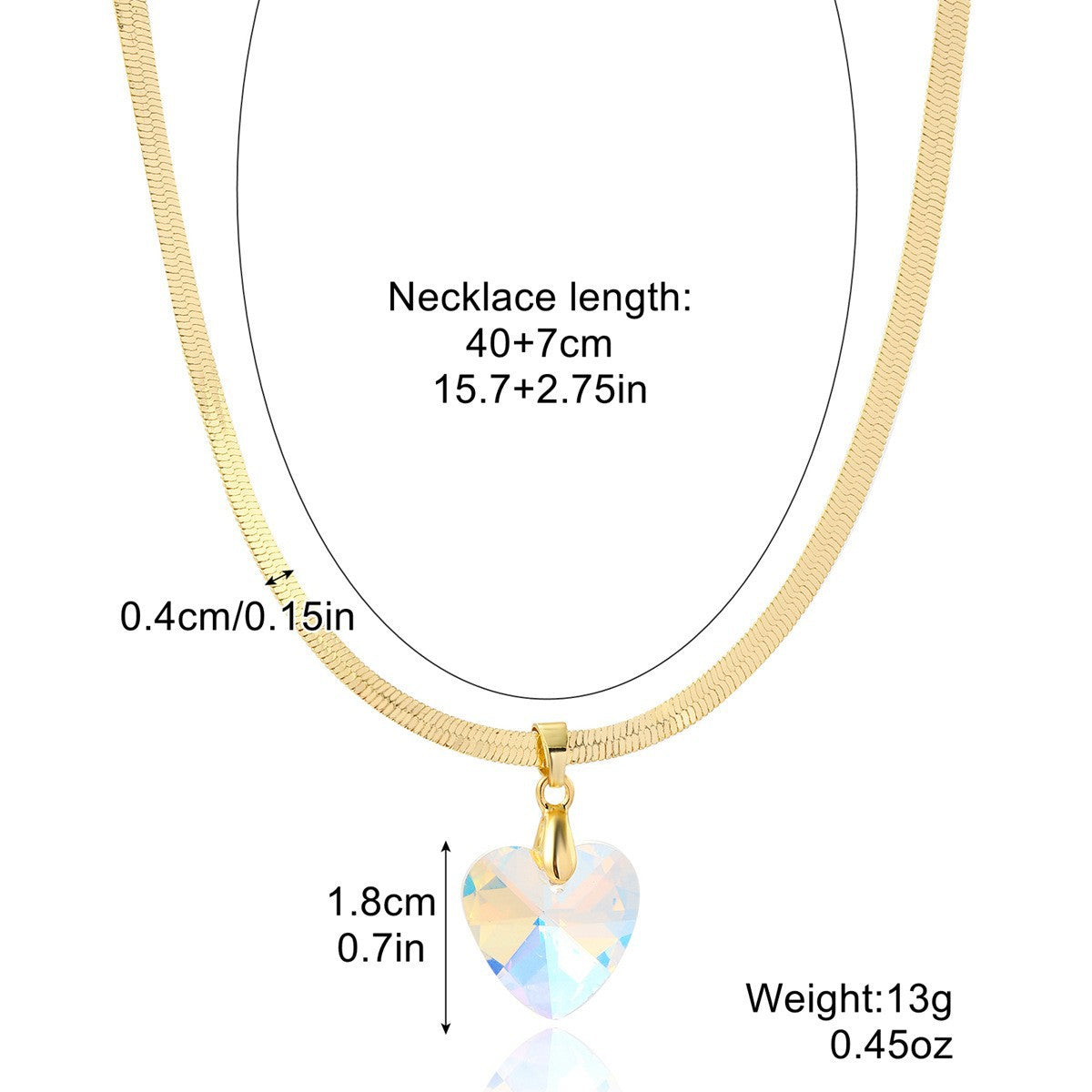 Women's Light Luxury Minority Snake Bones Chain Double Layer Twin Necklace