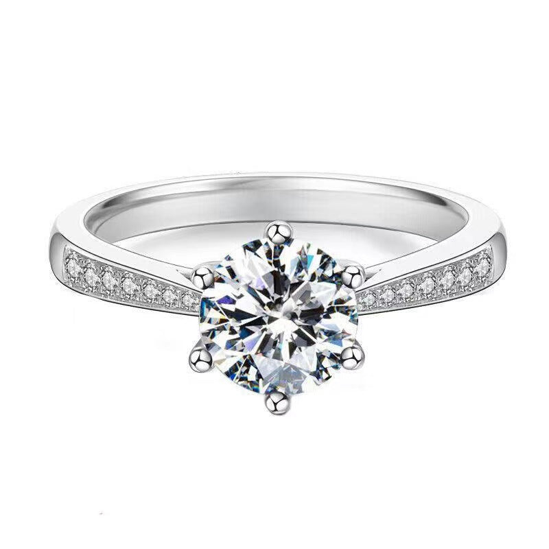 Streaming On Moissanite Female Affordable Luxury Fashion Rings