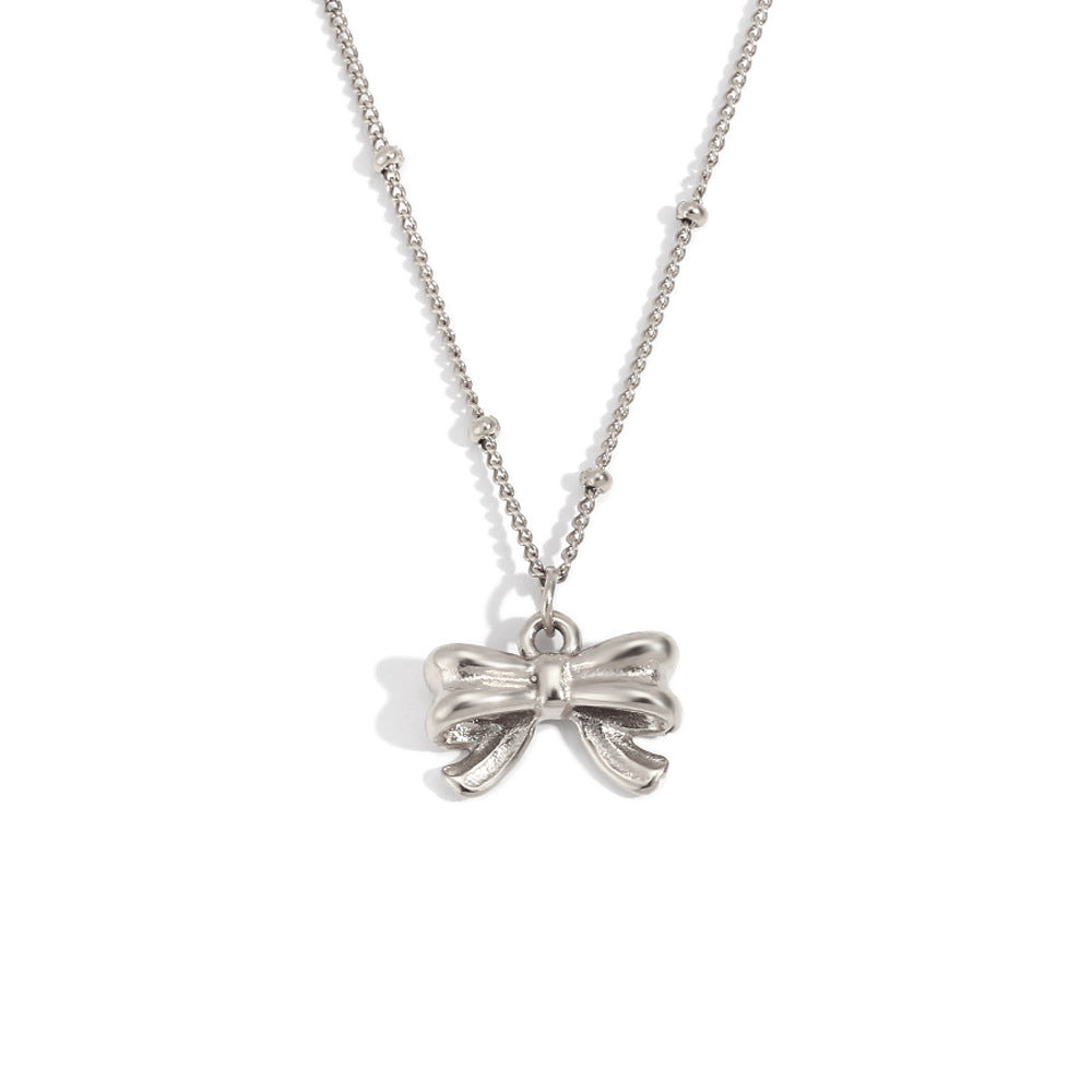 Versatile Niche Advanced Stainless Steel Gold-plated Simple Gold Jewelry Set