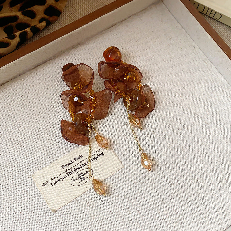 Women's Needle Geometric Irregular Resin Fashionable Retro Earrings