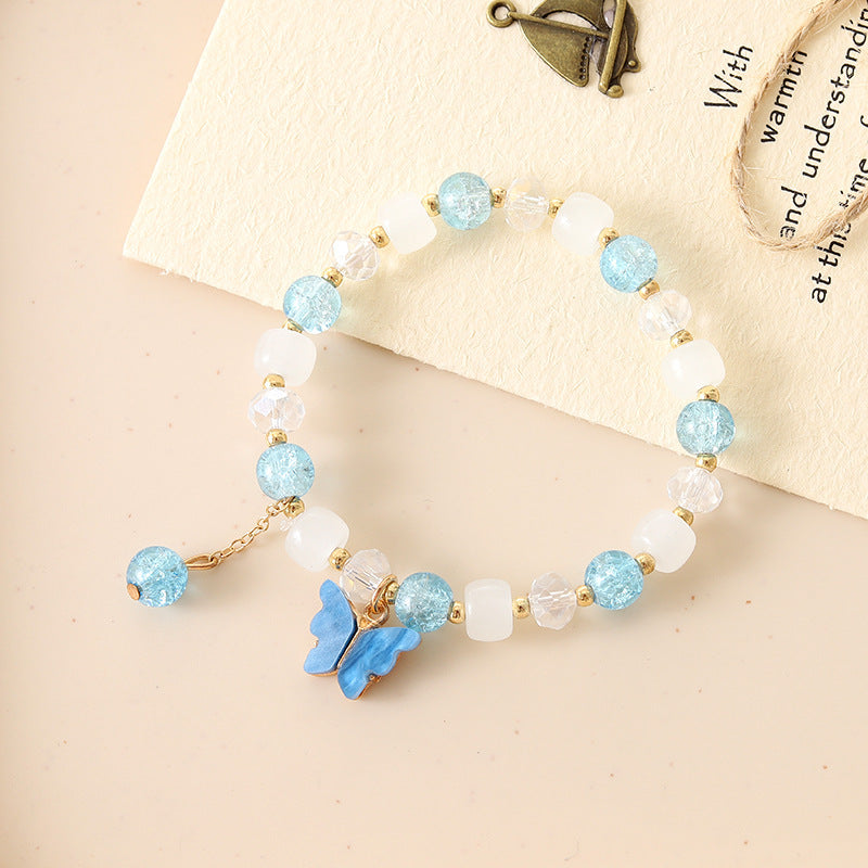 Graceful Crystal Super Moonstone Couple Girlfriends Bracelet