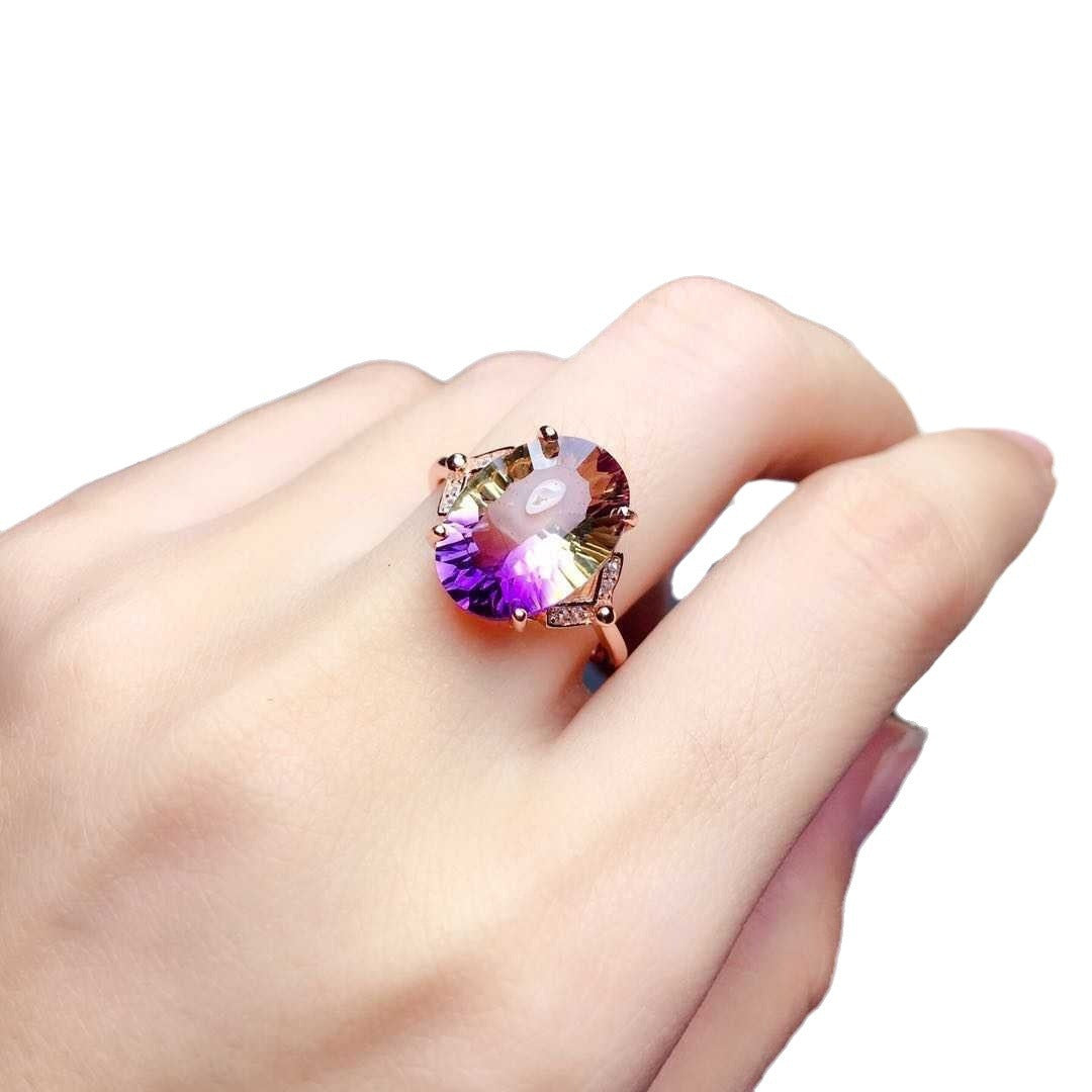 Live Broadcast Colorful Watermelon Tourmaline Bright Luxury Egg-shaped Necklaces