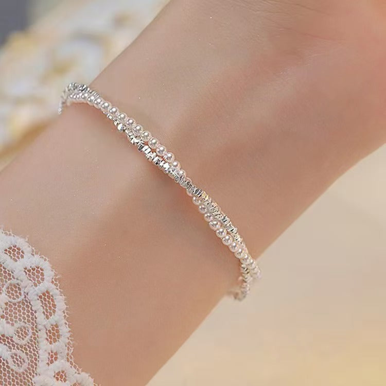 Women's Bow Pearl Small Pieces Of Sier Light Luxury Bracelets