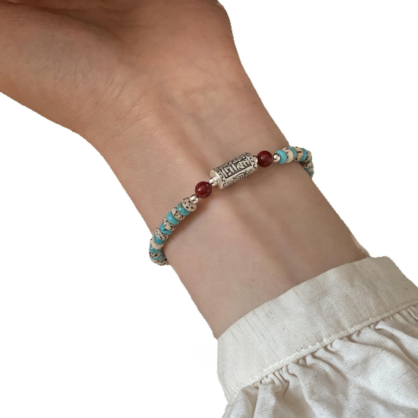 Women's Chinese Style Pure Sier National Simple Bracelets