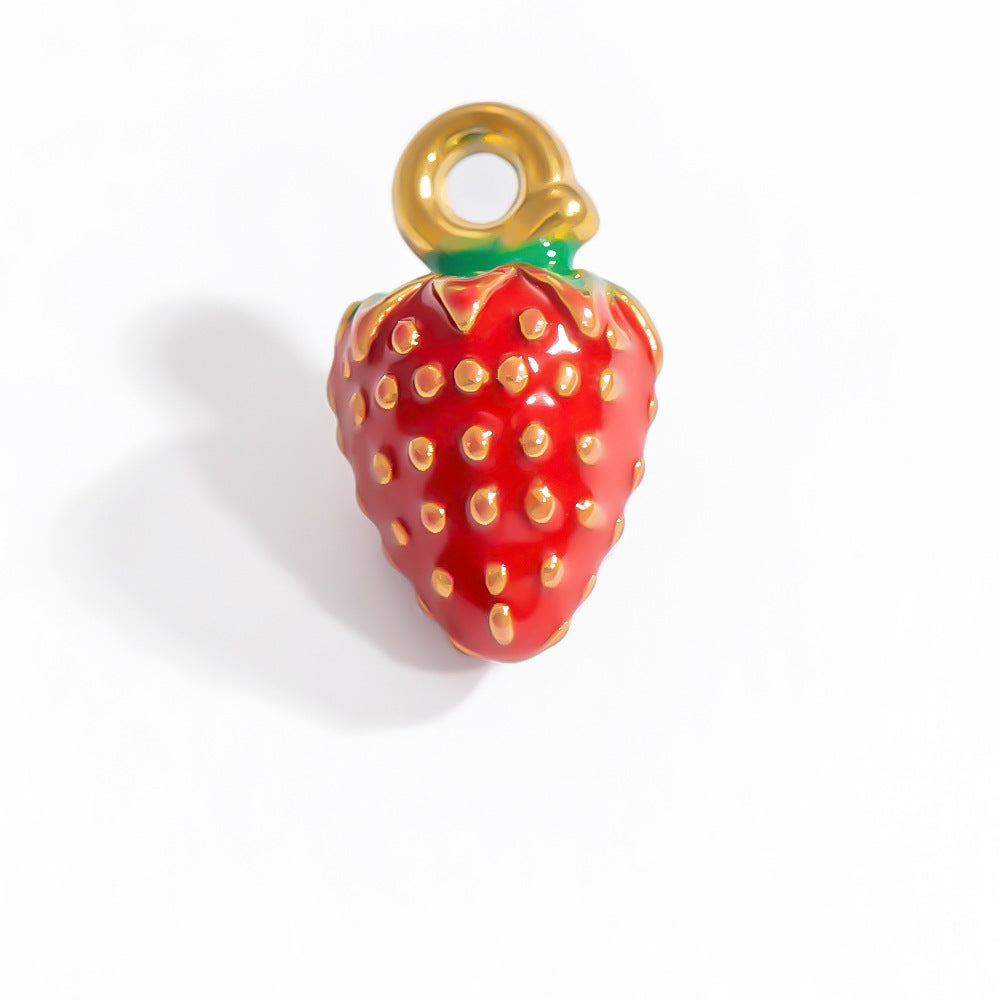 Mini Fruit Cartoon Pastoral Style Three-dimensional Jewelry Accessories