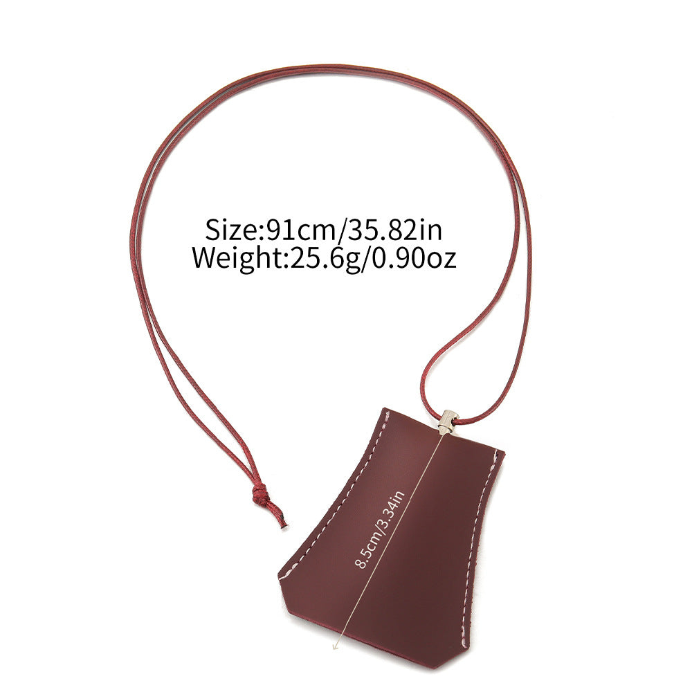 Sketch Vase Three-dimensional Leather Design Halter Minority Fashion Simple Necklaces